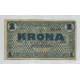 ISLANDIA 1941 SEGUNDA GUERRA MUNDIAL BILLETE DE 1 KORONA CIRCULADO